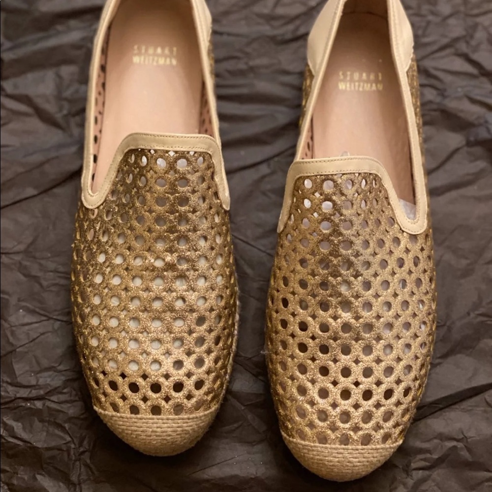 Stuart Weitzman Glitter Espadrilles